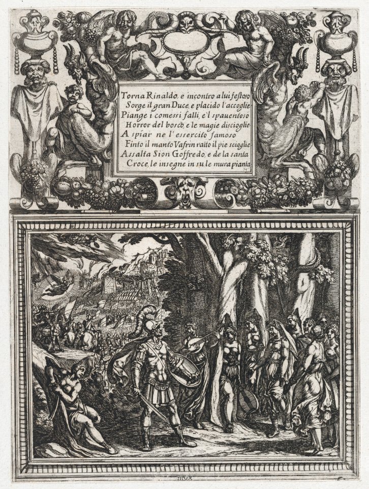Plate 18- Illustration to Canto XVIII, from Torquato Tasso's 'Gerusalemme liberata III' MET DP865130