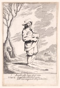 Plate 3- Bertoldo holding a hare in his hand Met DP889619