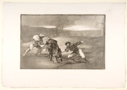 Plate 2 of the 'Tauromaquia'- Another way of hunting on foot MET DP817767