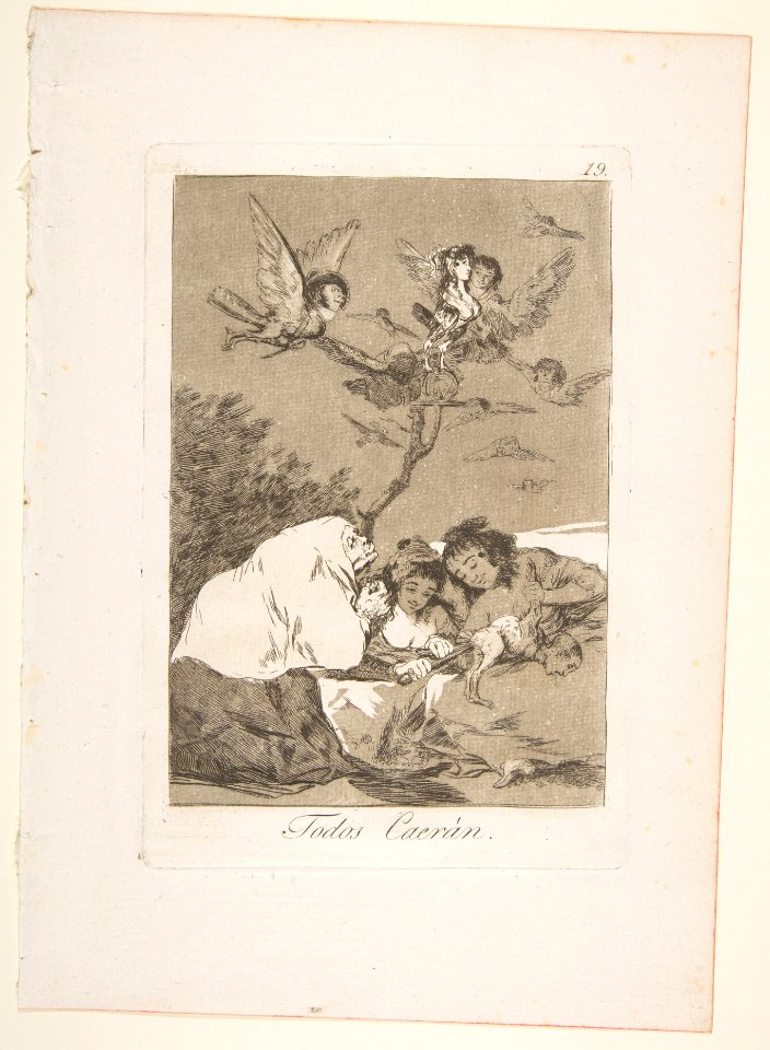 Plate 19 from ' Los Caprichos'- All will fall (Todos Caerán) MET DP816907