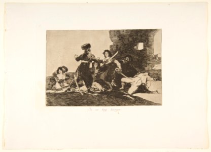 Plate 19 from 'The Disasters of War' (Los Desastres de la Guerra)- 'There isn't time now.' (Ya no hay tiempo.) MET DP817298