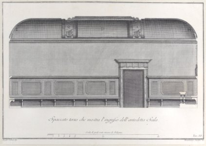 Plate 3- cross-section of the Hall of the Institute of Bologna Met DP885432
