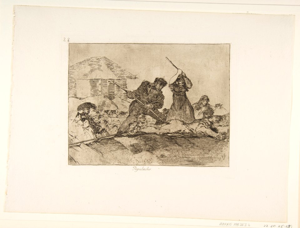 Plate 28 from 'The Disasters of War' (Los Desastres de la Guerra)- 'Rabble' (Populacho) MET DP818138
