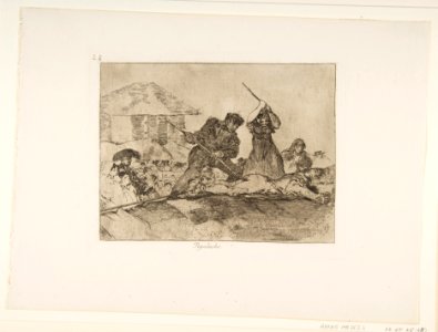 Plate 28 from 'The Disasters of War' (Los Desastres de la Guerra)- 'Rabble' (Populacho) MET DP818138