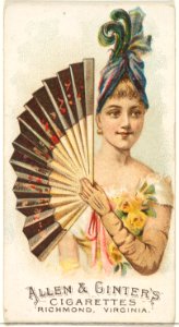Plate 28, from the Fans of the Period series (N7) for Allen & Ginter Cigarettes Brands MET DP830157