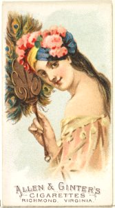 Plate 12, from the Fans of the Period series (N7) for Allen & Ginter Cigarettes Brands MET DP830141