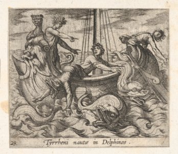 Plate 29- Bacchus Changing his Kidnappers into Monsters (Tyrrheni nautae in Dlephinos), from Ovid's 'Metamorphoses' MET DP864258