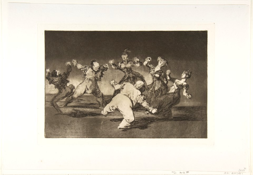 Plate 12 from the 'Disparates'- If Marion will dance, then she has to take the consequences MET DP817504