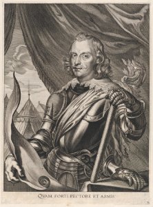 Plate 3- Portrait of Ferdinand Cardinal Infante of Spain, in military armor; from Guillielmus Becanus's 'Serenissimi Principis Ferdinandi, Hispaniarum Infantis...' MET DP874816