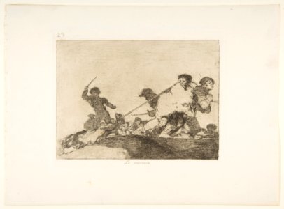Plate 29 from 'The Disasters of War' (Los Desastres de la Guerra)-- 'He deserved it' (Lo merecia) MET DP817366