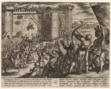 Plate 14- New Attack on the Old Fortress, from The War of the Romans Against the Batavians (Romanorvm et Batavorvm societas) MET DP862865