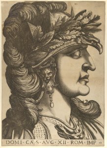 Plate 12- Domitian in profile to the right, from 'The Twelve Caesars' MET DP846525