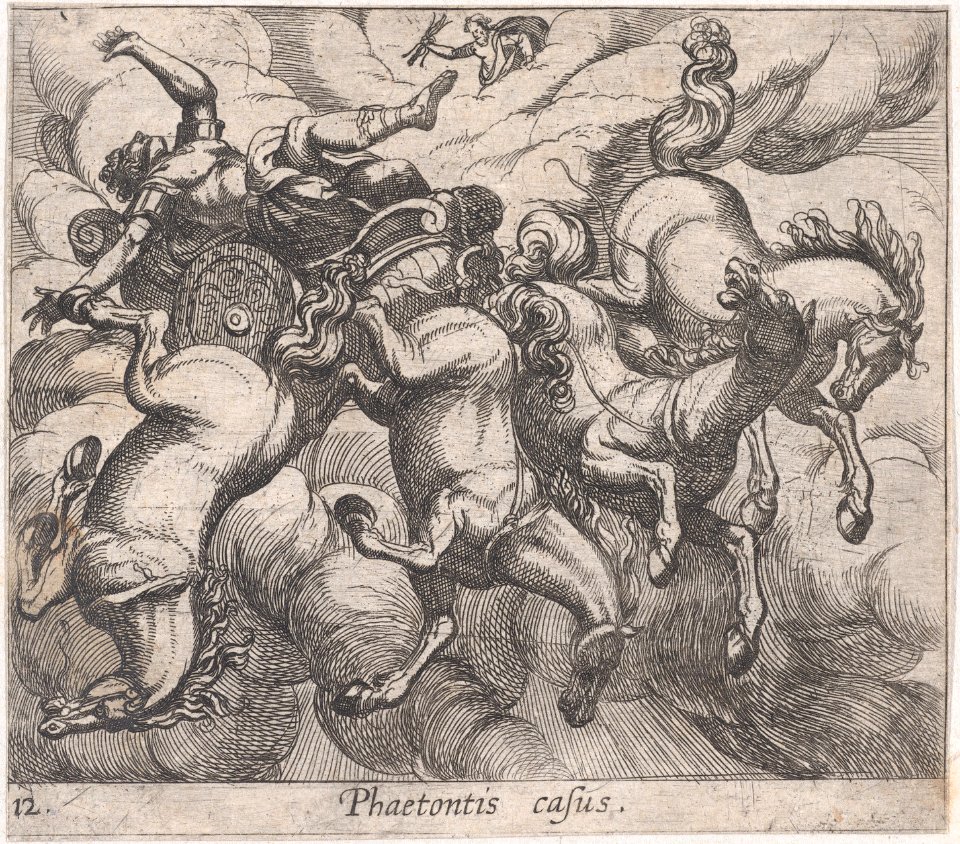 Plate 12- The Death of Phaeton (Phaetonis casus.), from Ovid's Metamorphoses MET DP866546