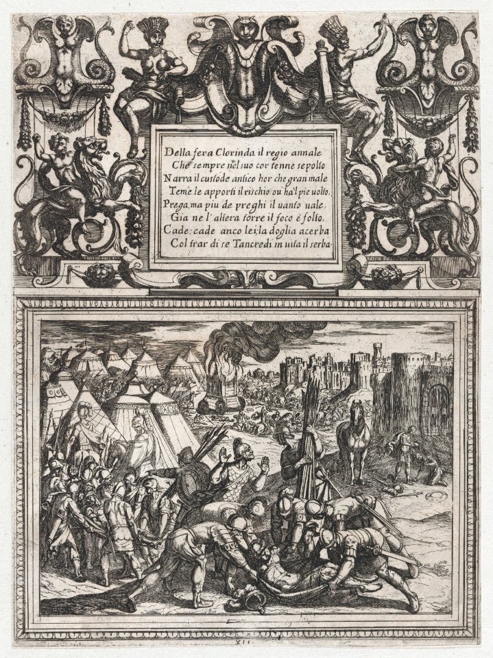 Plate 12- Illustration to Canto XII, from Torquato Tasso's 'Gerusalemme liberata III' MET DP865128