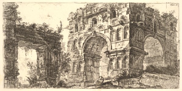 Plate 11- Temple of Janus (Tempio di Giano) from the series 'Antichita Romana' MET DP827921