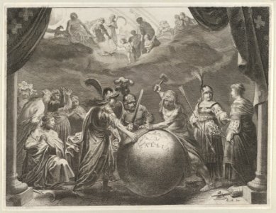 Plate 12- Allegory on the Discord in France, from Caspar Barlaeus, "Medicea Hospes" MET DP855433