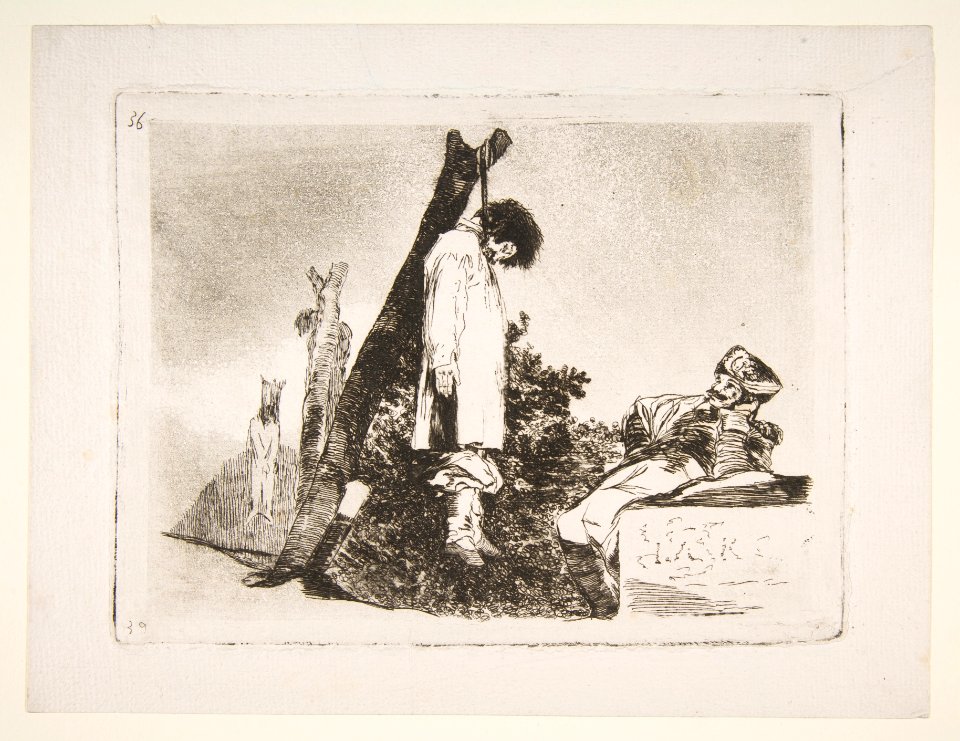 Plate 36 from 'The Disasters of War' (Los Desastres de La Guerra)- 'Not -in this case- either' (Tampoco) MET DP818136