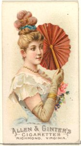 Plate 37, from the Fans of the Period series (N7) for Allen & Ginter Cigarettes Brands MET DP830201