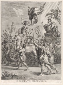 Plate 31- The triumph of Scipio Africanus; from Guillielmus Becanus's 'Serenissimi Principis Ferdinandi, Hispaniarum Infantis...' MET DP874796