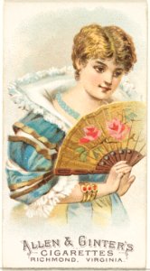 Plate 14, from the Fans of the Period series (N7) for Allen & Ginter Cigarettes Brands MET DP830143