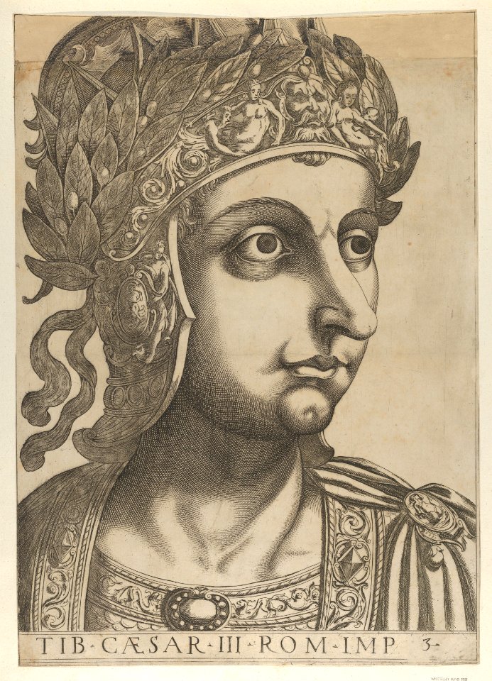 Plate 3- Tiberius turned to the right, from 'The Twelve Caesars' MET DP846533