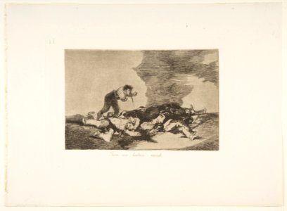 Plate 12 from "The Disasters of War' (Los Desastres de la Guerra)-This is what you were born for (Para eso habeis nacido.) MET DP817282