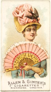 Plate 27, from the Fans of the Period series (N7) for Allen & Ginter Cigarettes Brands MET DP830156