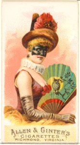 Plate 4, from the Fans of the Period series (N7) for Allen & Ginter Cigarettes Brands MET DP830133