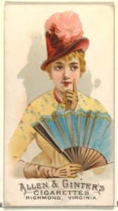 Plate 32, from the Fans of the Period series (N7) for Allen & Ginter Cigarettes Brands MET DP830196