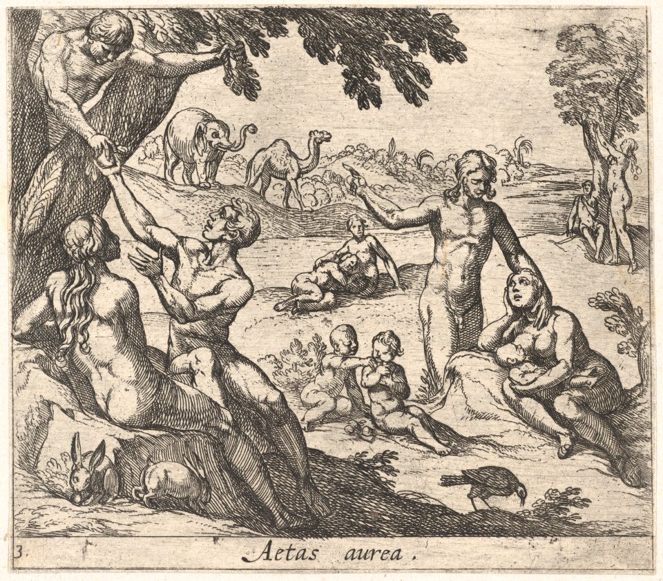 Plate 3- The Age of Gold (Aetas aurea), from Ovid's 'Metamorphoses' MET DP857438