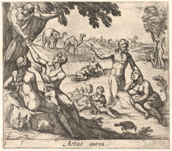 Plate 3- The Age of Gold (Aetas aurea), from Ovid's 'Metamorphoses' MET DP857438