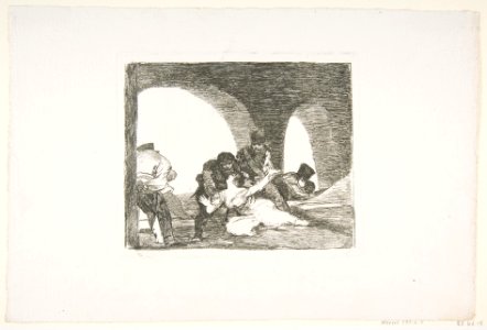 Plate 13 from "The Disasters of War' (Los Desastres de la Guerra)- Bitter to be Present (Amarga presencia) MET DP817287