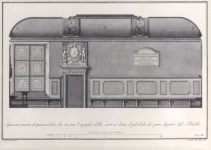 Plate 4- cross-section of the Hall of the Institute of Bologna Met DP885433