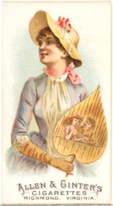 Plate 23, from the Fans of the Period series (N7) for Allen & Ginter Cigarettes Brands MET DP830152