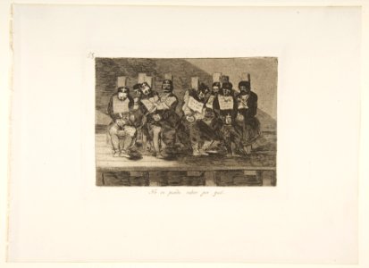 Plate 35 from 'The Disasters of War' (Los Desastres de La Guerra)- 'One Can't Tell Why (No se puede saber por qué) MET DP817378