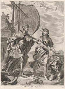 Plate 23- Emperor Charles V, campaign in Africa; from Guillielmus Becanus's 'Serenissimi Principis Ferdinandi, Hispaniarum Infantis...' MET DP874802
