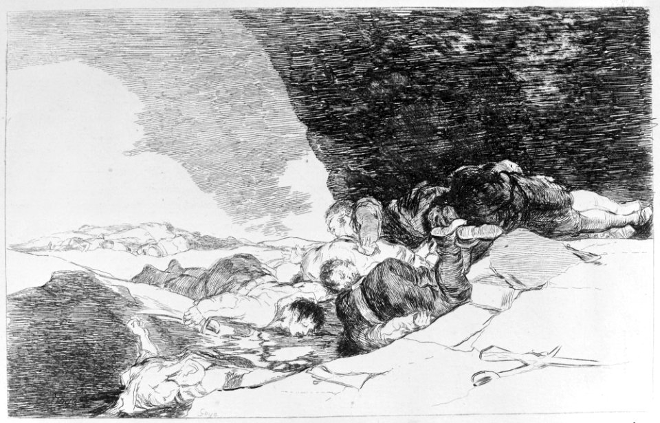 Plate 23 from 'The Disasters of War' (Los Desastres de la Guerra)- 'The Same Elsewhere' (Lo mismo en otras partes) MET MM22340