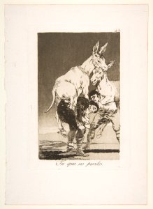 Plate 42 from 'Los Caprichos'- Thou who canst not (Tu que no puedes.) MET DP816982
