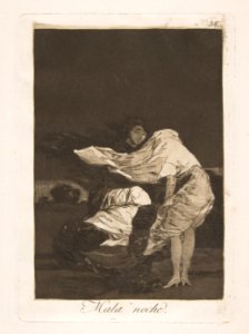 Plate 36 from 'Los Caprichos- A bad night (Mala noche.) MET DP816975