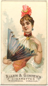 Plate 35, from the Fans of the Period series (N7) for Allen & Ginter Cigarettes Brands MET DP830199