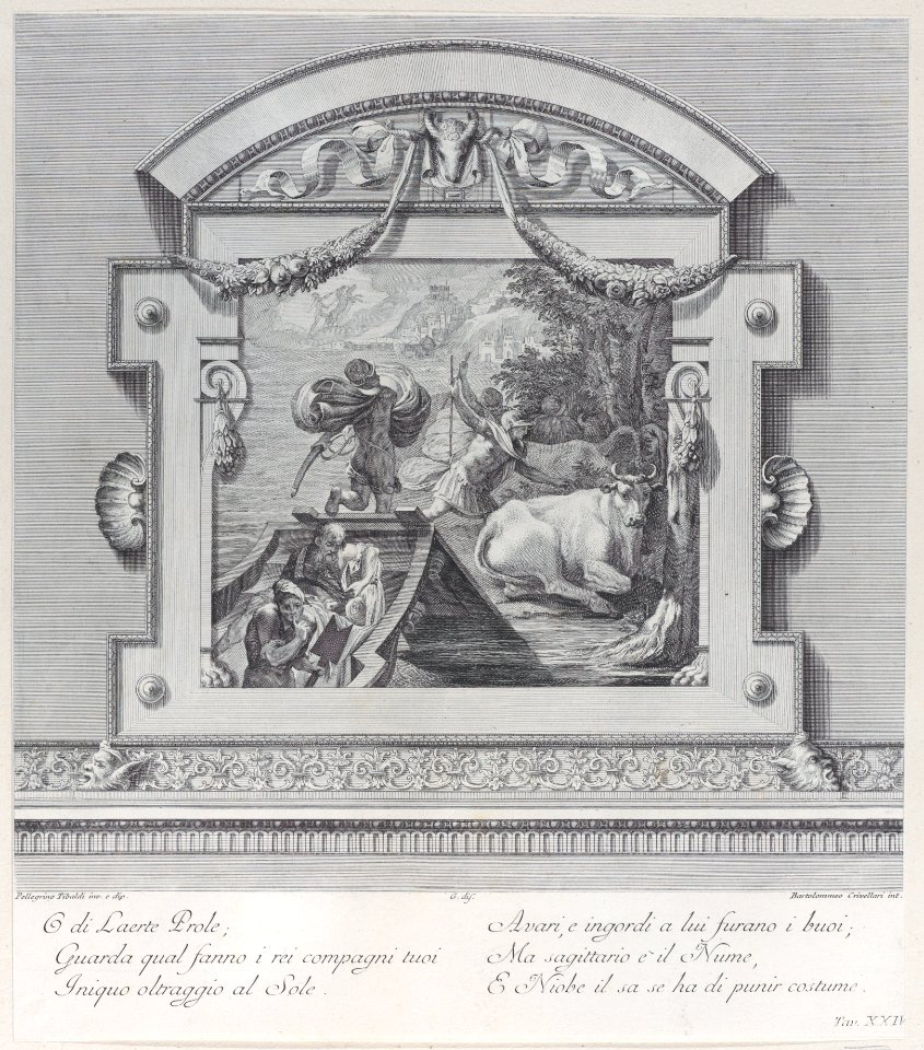 Plate 24- Ulysses's companions stealing the oxen sacred to Apollo Met DP885427