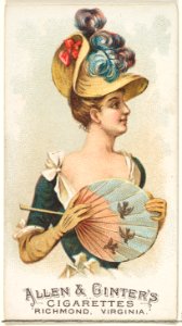Plate 25, from the Fans of the Period series (N7) for Allen & Ginter Cigarettes Brands MET DP830154