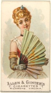 Plate 49, from the Fans of the Period series (N7) for Allen & Ginter Cigarettes Brands MET DP830213