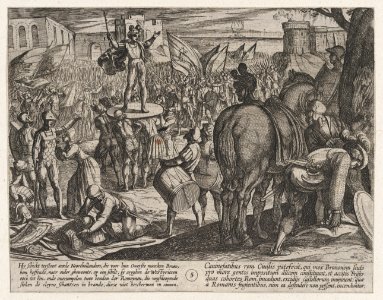 Plate 5- Bruno Appointed Leader of the Caninefates, from The War of the Romans Against the Batavians (Romanorvm et Batavorvm societas) MET DP863198