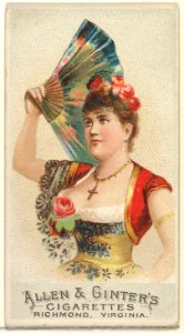 Plate 42, from the Fans of the Period series (N7) for Allen & Ginter Cigarettes Brands MET DP830206