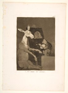 Plate 41 from 'Los Caprichos'- Neither more nor less (Ni mas ni menos.) MET DP816990