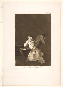 Plate 4 from 'Los Caprichos'- Nanny's boy (El de la rollona.) MET DP816879