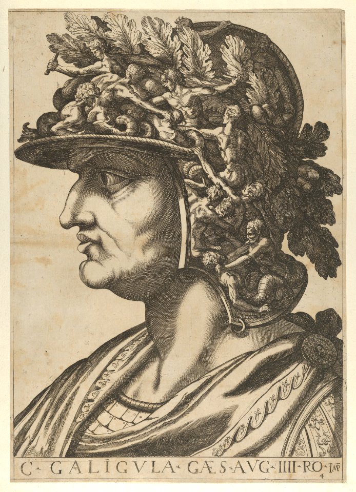 Plate 4- Caius in profile facing left, from 'The Twelve Caesars' MET DP846535