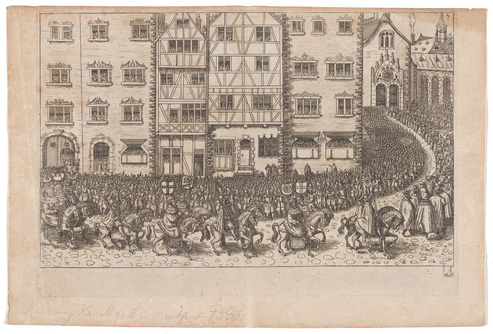 Plate A- Election and Coronation of Emperor Maximilian II MET DP855315