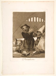 Plate 49 from 'Los Caprichos'- Hobgoblins (Duendecitos.) MET DP816988